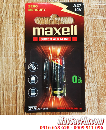 Maxell A27, Pin L828, Pin 12v; Pin Remote điều khiển Maxell 27A A27 27AE chính hãng /Vỉ 1viên